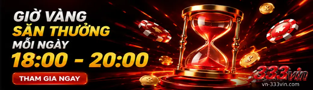 Banner đăng ký 333VIN với chương trình săn thưởng nổi bật